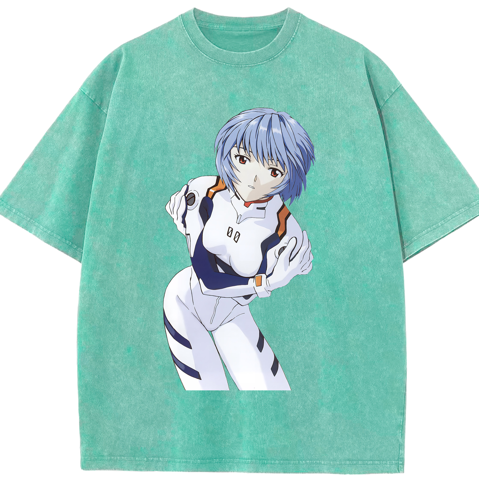 （画像用） EVA 新世紀エヴァンゲリオン 綿100% ヴィンテージ風 半袖Tシャツ（フロントプリント）